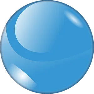 Glossy Blue Sphere Icon