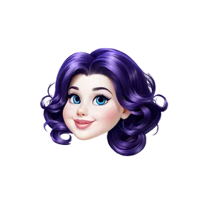 Glossy Cartoon Hair Png 06272024 PNG image