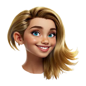 Glossy Cartoon Hair Png Jby31 PNG image