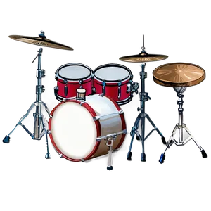 Glossy Drum Kit PNG 06212024