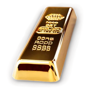 Glossy Gold Ingot Image Png Pcu74 PNG image