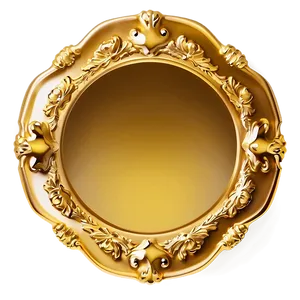 Glossy Gold Plate PNG 06262024