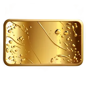 Glossy Gold Square Sticker PNG 06272024