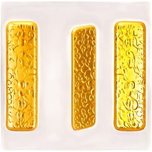 Glossy Gold Square Sticker PNG 4 PNG