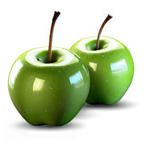 Glossy Green Apple Png 06132024 PNG image