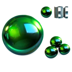 Glossy Green Dot PNG Cvm