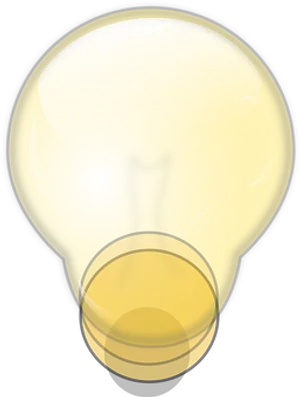 Glossy Light Bulb Graphic