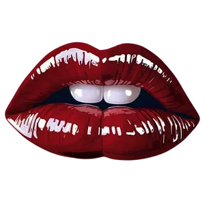 Glossy Lips Art PNG Dco