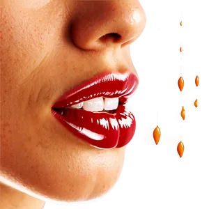 Glossy Lips Side View PNG Lkq88 PNG