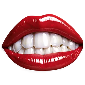 Glossy Lips Smile PNG 20