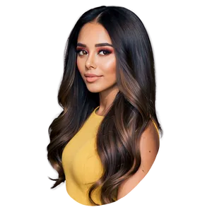 Glossy Long Hair Brilliance PNG Wid99
