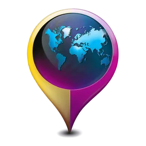 Glossy Map Pin Png Mxw83 PNG image