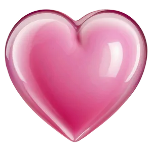 Glossy Pink Heart Emoji Png 06262024 PNG image