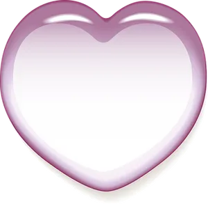 Glossy Pink Heart Frame