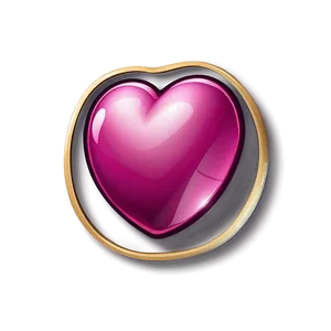 Glossy Pink Heart Symbol Png Jib PNG image