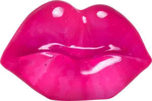 Glossy Pink Lips PNG image