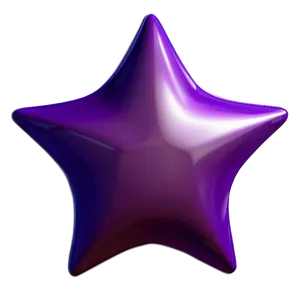 Glossy Purple Star Emblem PNG 06252024 PNG