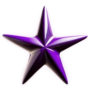 Glossy Purple Star Emblem PNG Obu PNG