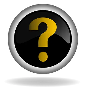 Glossy Question Mark Icon PNG image