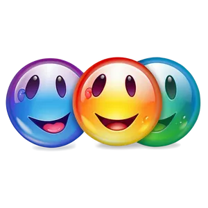 Glossy Rainbow Emoji Png 06272024 PNG image