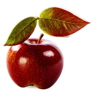 Glossy Red Apple Slice PNG 06272024 PNG