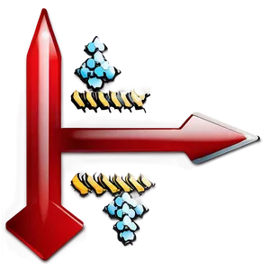 Glossy Red Arrow Design Png Wyl PNG image