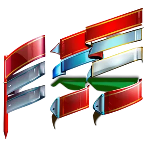 Glossy Red Banner Image PNG 06122024 PNG