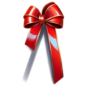 Glossy Red Bow PNG Uoc60