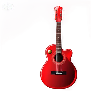 Glossy Red Guitar Png 06132024 PNG image