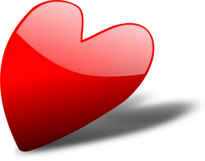 Glossy Red Heart Clipart