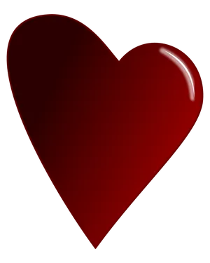 Glossy Red Heart Graphic