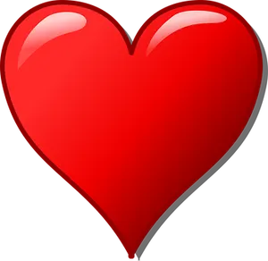 Glossy Red Heart Icon