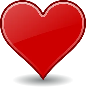 Glossy Red Heart Icon