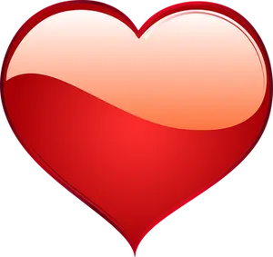 Glossy Red Heart Icon