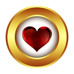 Glossy Red Heart Icon