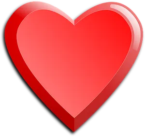 Glossy Red Heart Icon