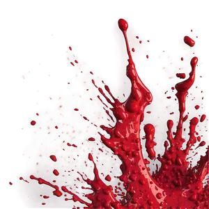 Glossy Red Splatter Art Png Aof94 PNG image