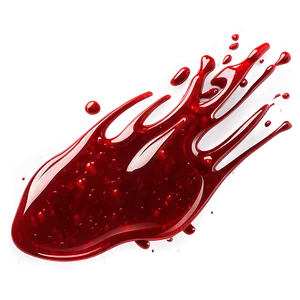 Glossy Red Splatter Png 06132024 PNG image