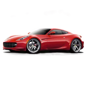 Glossy Red Sports Car PNG Qja
