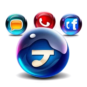 Glossy Social Media Icons PNG 05252024