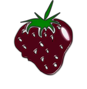 Glossy Strawberry Graphic PNG image