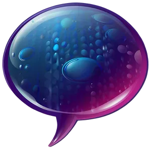 Glossy Talk Bubble PNG 20