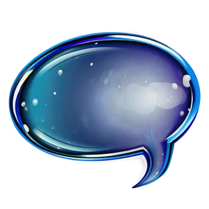 Glossy Talk Bubble PNG 74