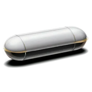 Glossy White Capsule Png 06282024 PNG image