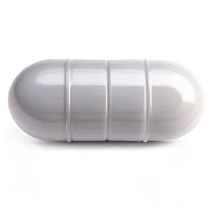 Glossy White Capsule Png 06282024 PNG image