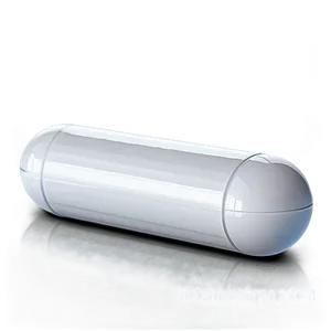 Glossy White Capsule Png Pyj12 PNG image