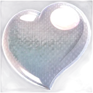 Glossy White Heart Png 2 PNG image