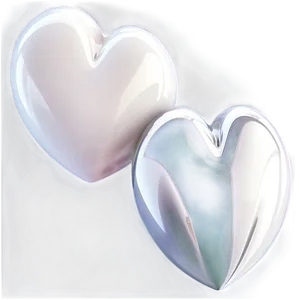 Glossy White Heart Png 28 PNG image