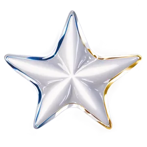 Glossy White Star Graphic Png 05042024 PNG image