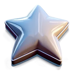 Glossy White Star Graphic Png 92 PNG image